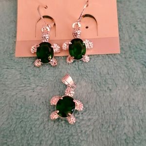 Turtle earrings and charm